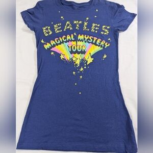 The Beatles NWOT Magical Mystery Tour Blue T-Shirt Size Medium